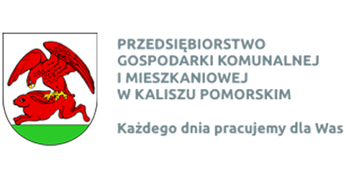 Logo Przedsiębiorstwa Gospodarki Komunalnej i Mieszkaniowej w Kaliszu Pomorskim