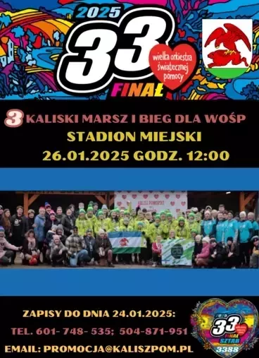 III Kaliski Marsz i Bieg dla WOŚP 2025