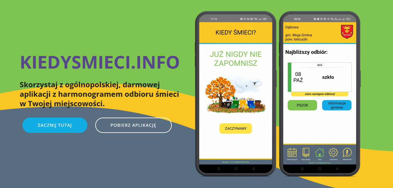 Aplikacja Kiedy śmieci